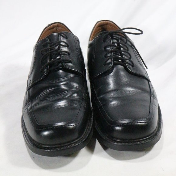 GEORGE Chad Black leather Narrow Width Oxfords - Picture 3 of 12
